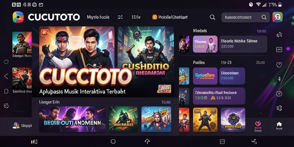 Tampilan menarik dari gameplay aplikasi CUCUTOTO yang menghibur.