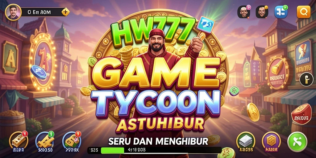 Tampilan gameplay HW777 yang seru dalam strategi Tycoon.