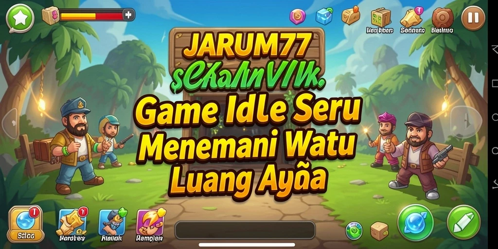 Menampilkan gameplay seru dan unik dari JARUM77 yang penuh warna.