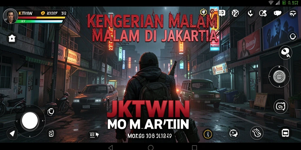 Gameplay menegangkan di JKTWIN dengan momen-momen seru dan menyeramkan.