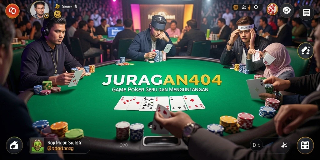 Tampilan gameplay JURAGAN404 yang menegangkan dan seru.
