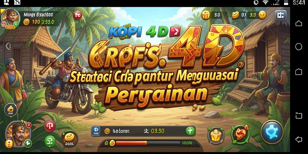 Tangkapan layar KOPI4D menunjukkan aksi strategis yang intens dan mendebarkan.