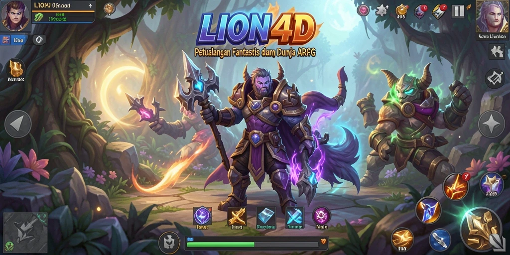 Gameplay menakjubkan LION4D dengan grafik mendetail.