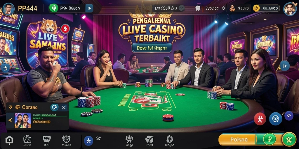Tampilan gameplay PP444 yang menarik dari Live Casino.