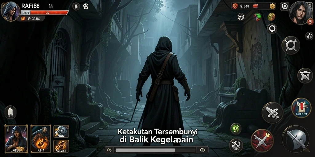 Tangkapan layar gameplay RAFI88 yang menampilkan suasana menegangkan dan mencekam.