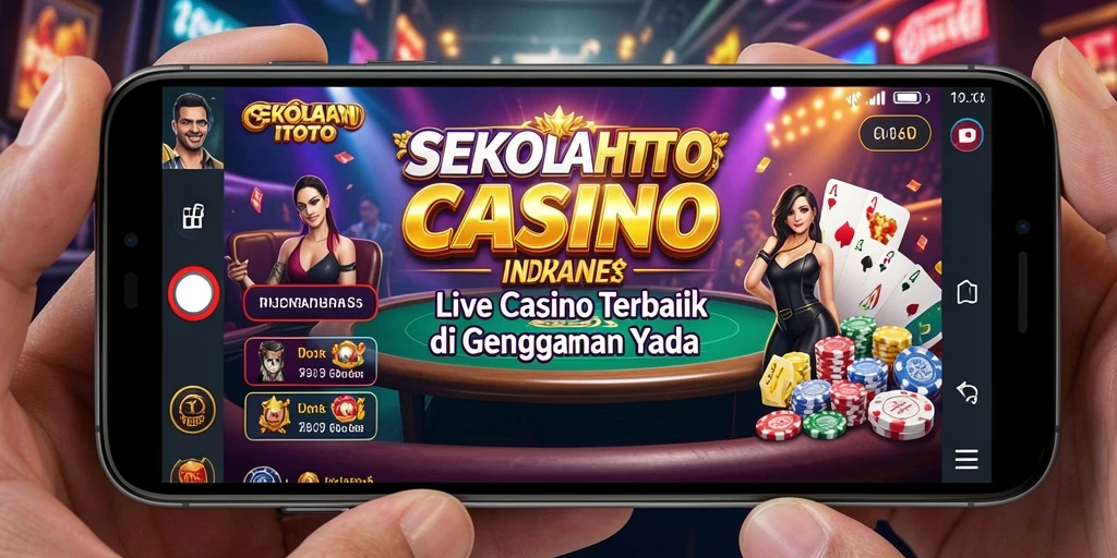 Tampilan gameplay Live Casino yang menarik dan interaktif dari SEKOLAHTOTO.