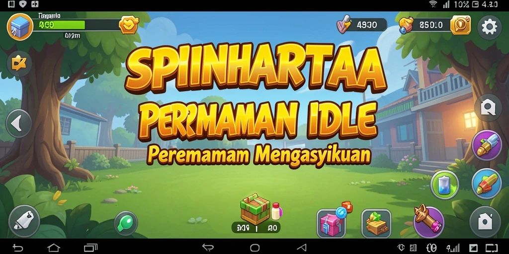 Tangkapan layar gameplay SPINHARTA yang menampilkan karakter aktif mengumpulkan koin.