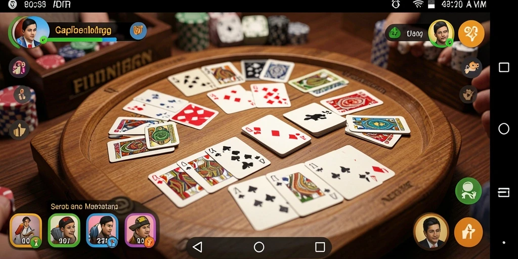 Tampilan gameplay seru dalam permainan Gaple V07.