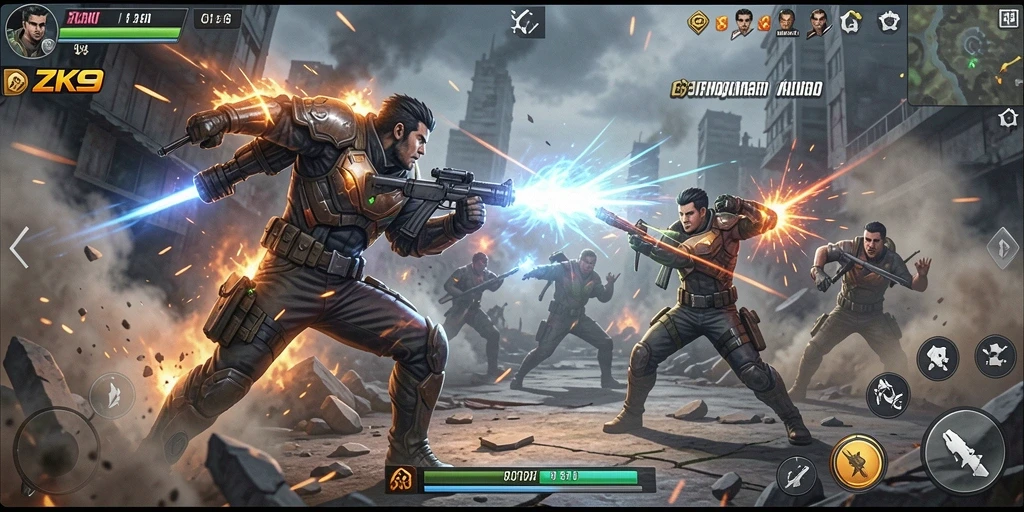 Gameplay ZK9 yang mendebarkan dan menantang.
